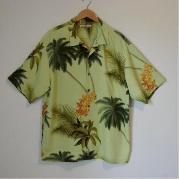Tommy Bahama Hawaiian Camp Shirt Floral Short Sleeve Button Front Size XXL - Picture 1 of 16